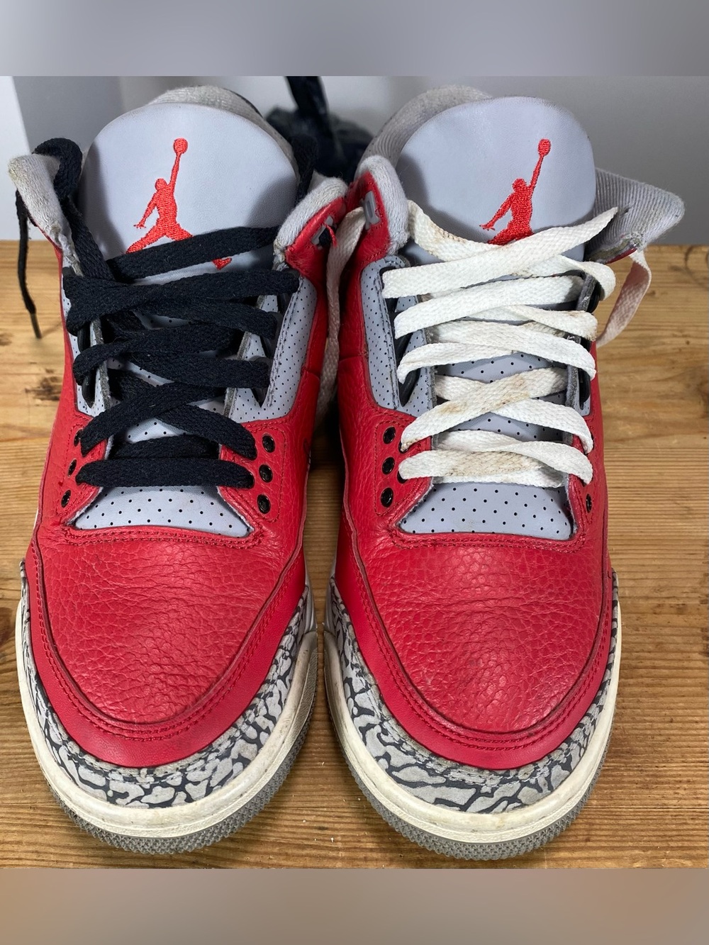 Air Jordan 3 Retro SE Unite Fire Red Cement Grey CK5692-600 Men's Size 7.5